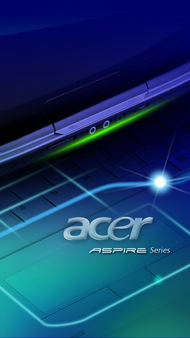 Обои компания Acer, синий, линия, технологии, гаджет в разрешении 720x1280