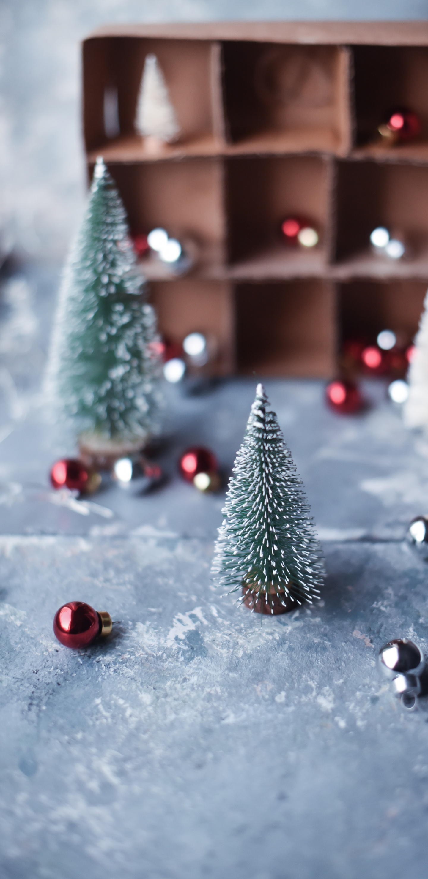 Обои Сочельник, Рождественские украшения, Рождество, елка, дерево в разрешении 1440x2960