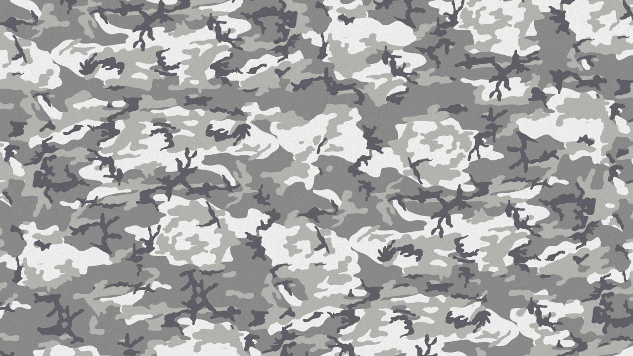 Обои военный камуфляж, черный и белый, камуфляж, дизайн, дерево в разрешении 1280x720