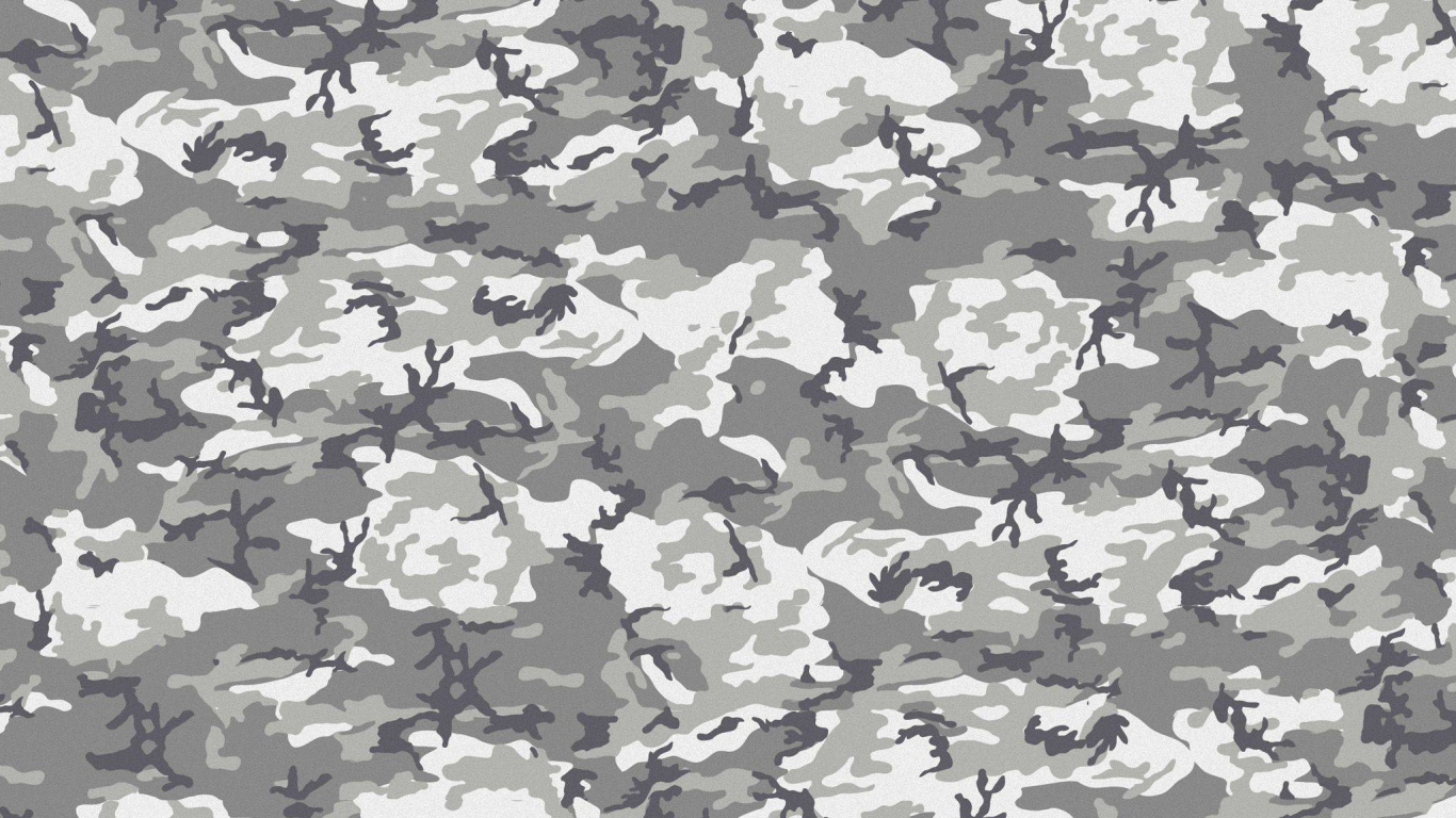 Обои военный камуфляж, черный и белый, камуфляж, дизайн, дерево в разрешении 1366x768