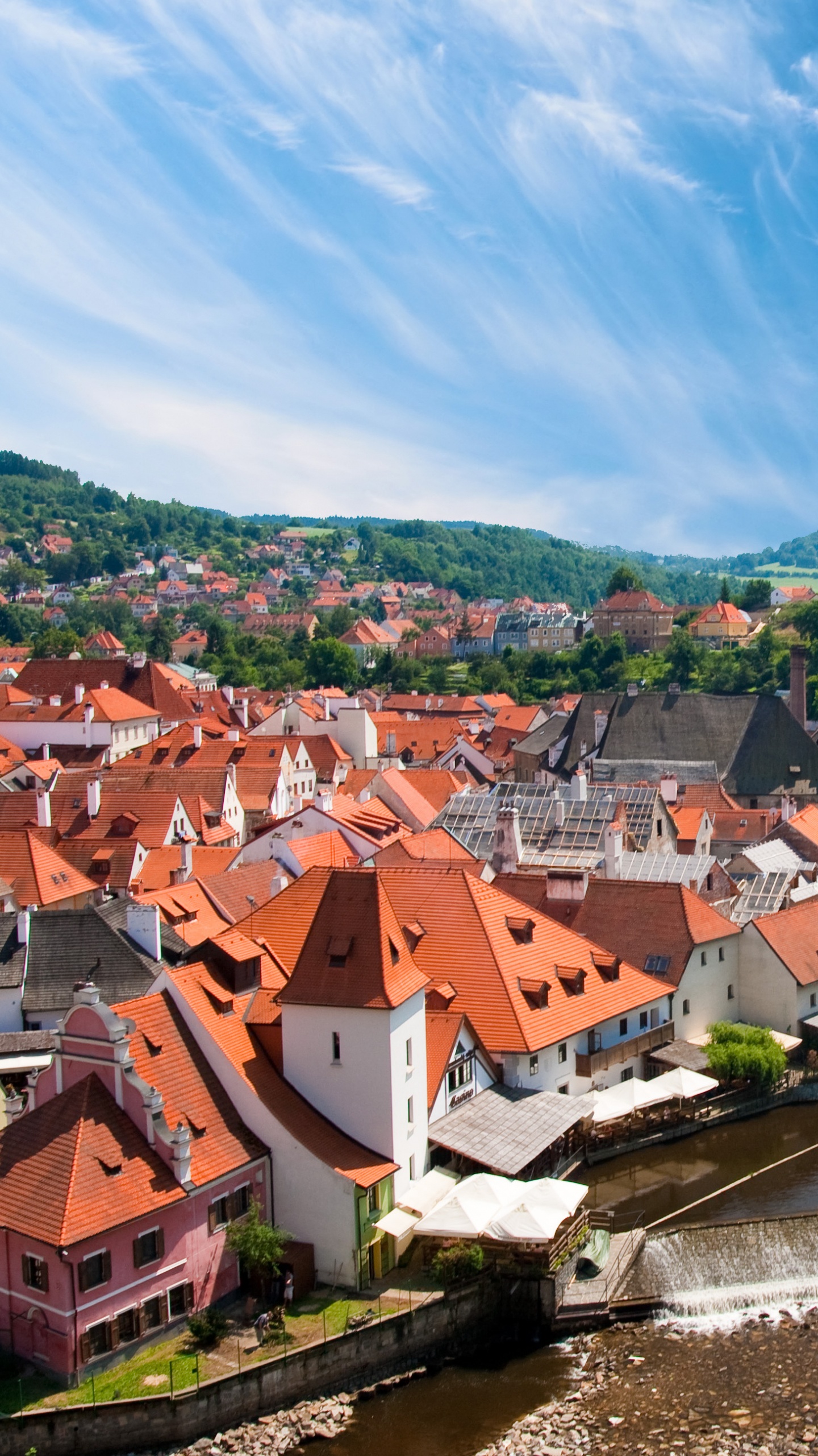 Обои Прага, городок, деревня, горная деревня, город в разрешении 1440x2560