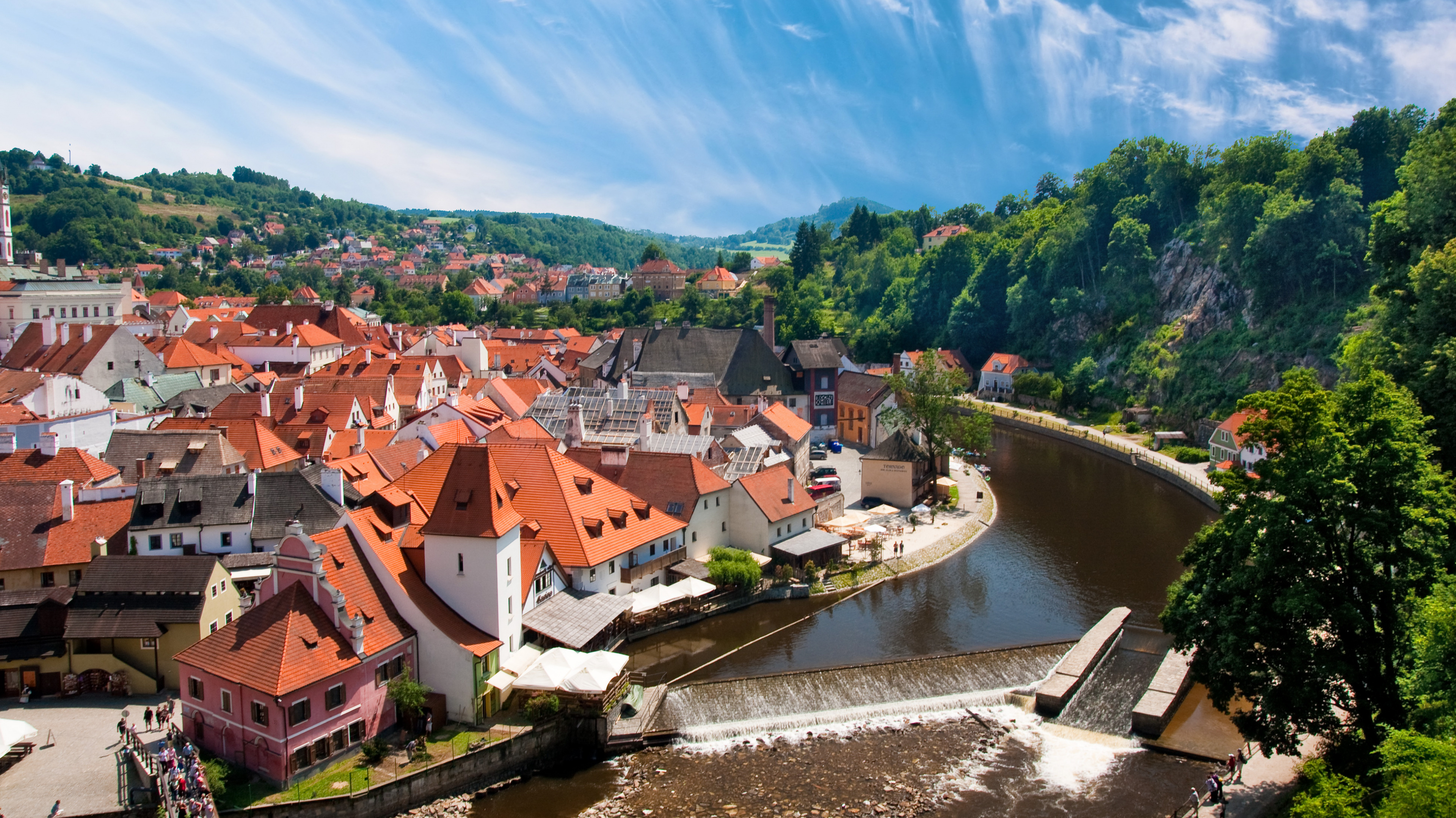 Обои Прага, городок, деревня, горная деревня, город в разрешении 3840x2160