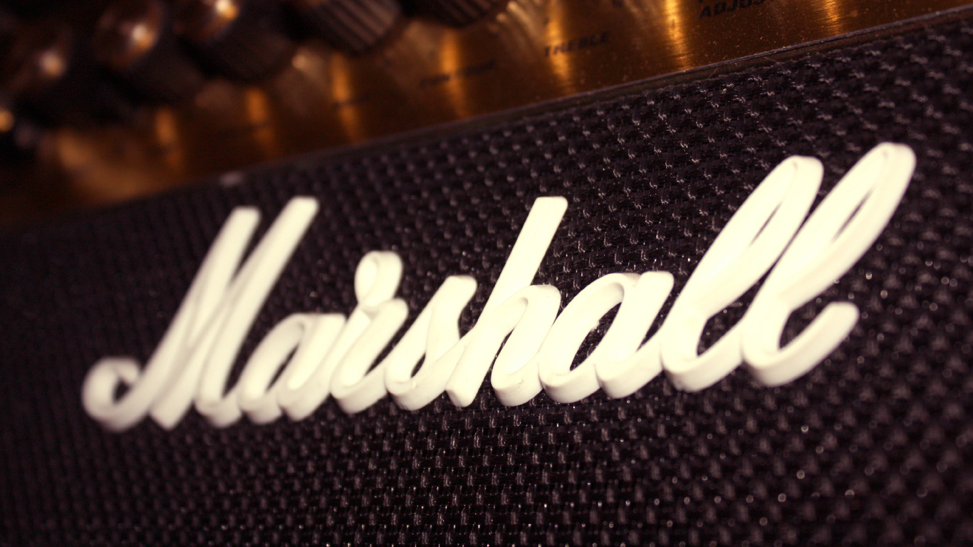 Обои усилитель marshall, гитарный усилитель, гитара, электрогитара, усилитель в разрешении 1366x768