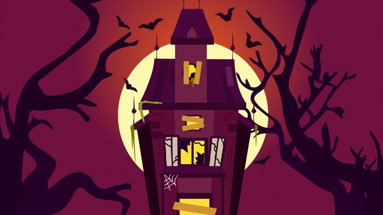 Обои Helloween, арт, постер, графика, иллюстрация в разрешении 1280x720