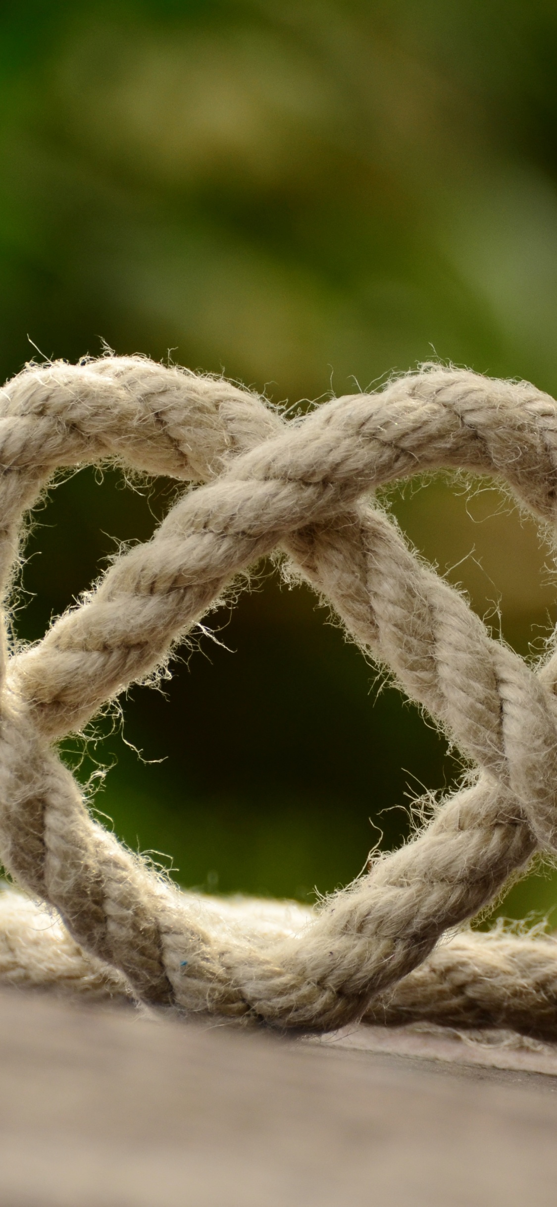 Обои узел, веревка, древесина, башмак, аппаратное обеспечение в разрешении 1125x2436