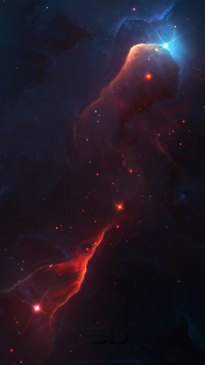 Обои темные измерения, космос, туманность, астрономический объект, темнота в разрешении 720x1280