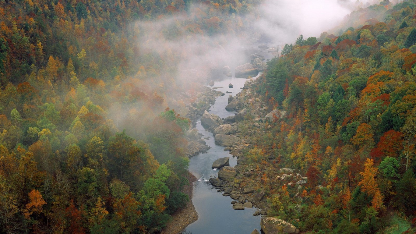 Обои реки, реки камберленд, природа, вода, лист в разрешении 1366x768