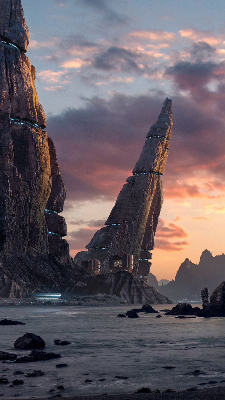 Обои небо, менгир, станция менгир, формирование, мир в разрешении 750x1334