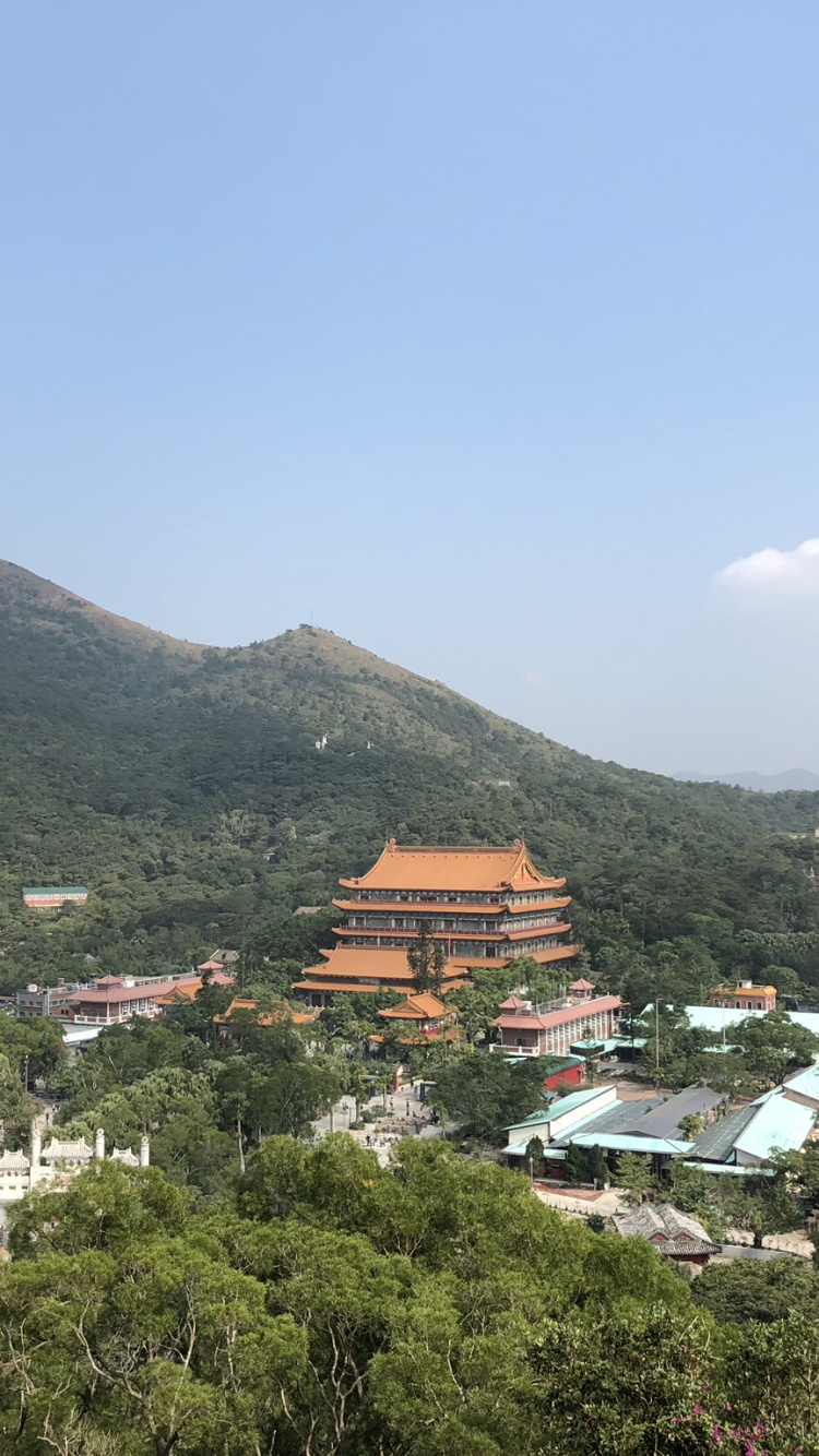 Обои горная деревня, пейзажи гор, горный хребет, горный рельеф, растительность в разрешении 750x1334