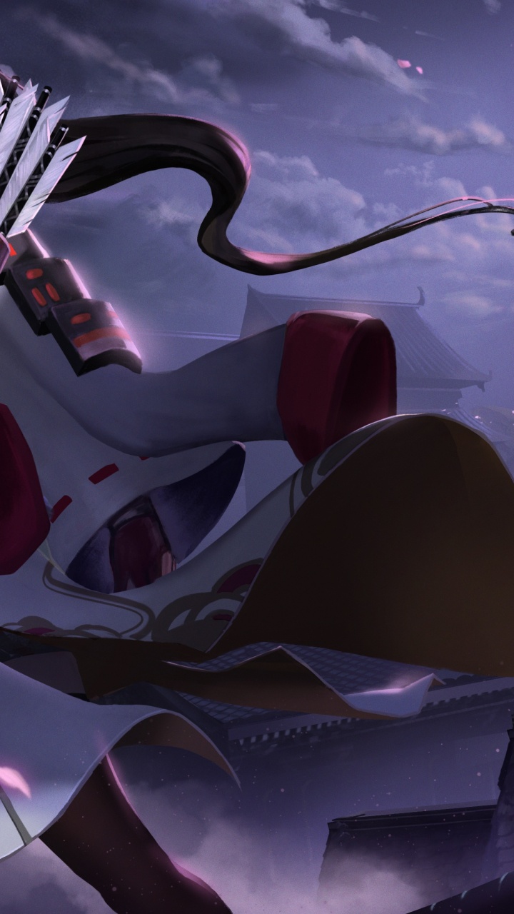 Обои юми герои нового, heroes of newerth, destiny 2 forsaken, Порази, пурпур в разрешении 720x1280