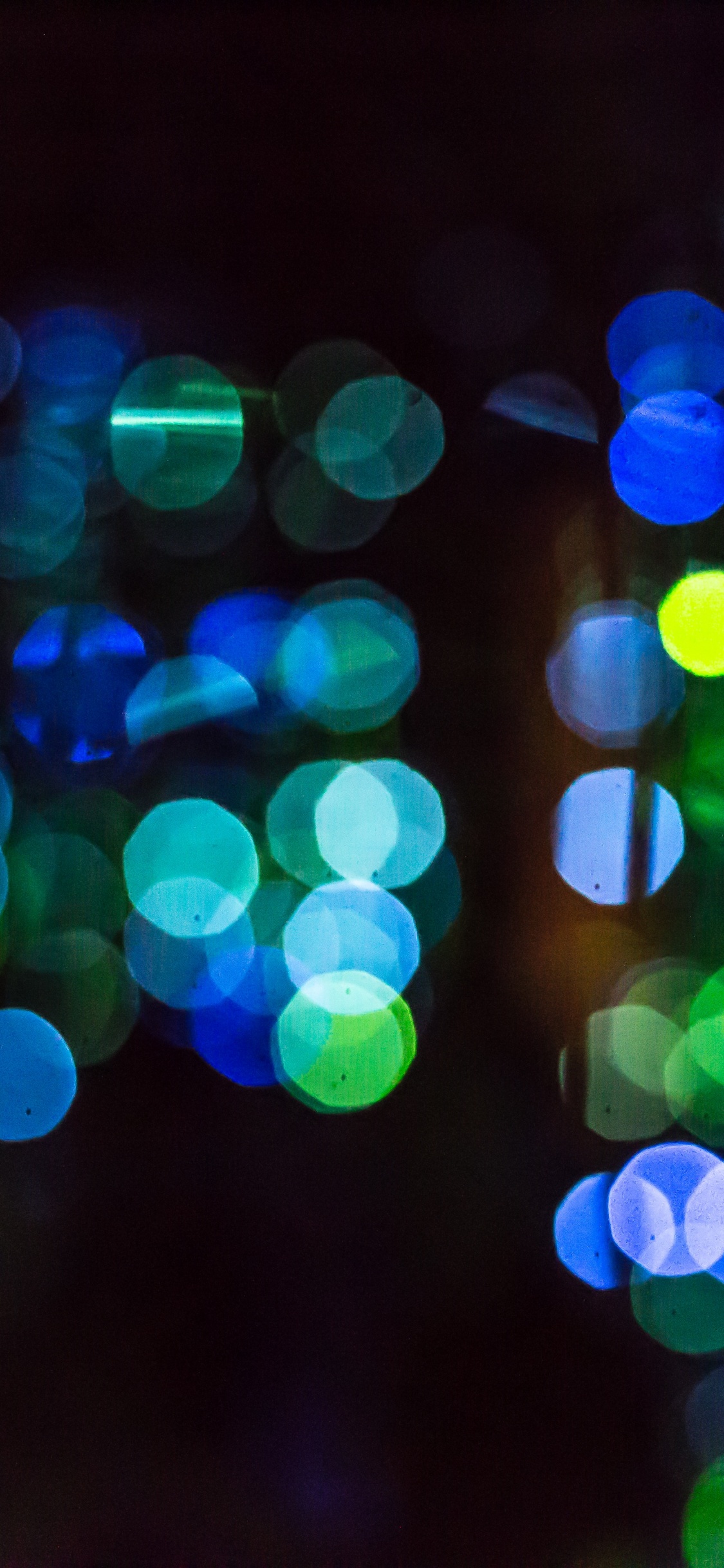Обои свет, синий, освещение, Рождественские огни, неон в разрешении 1125x2436