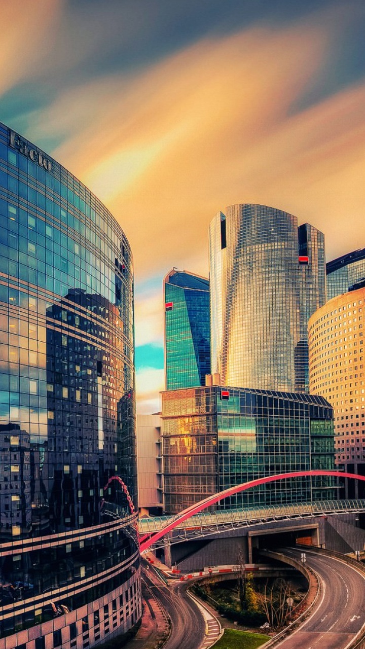 Обои современная архитектура, архитектура, городской район, городской пейзаж, город в разрешении 720x1280