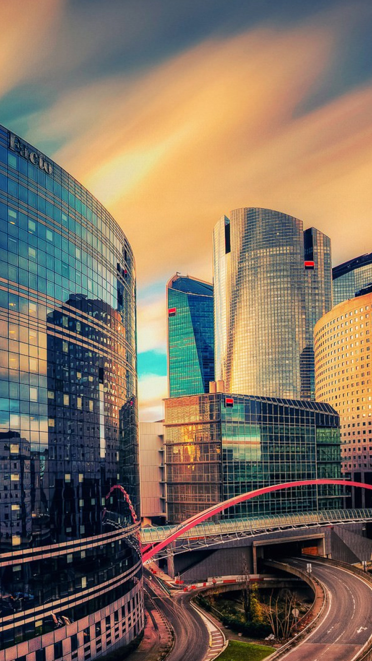 Обои современная архитектура, архитектура, городской район, городской пейзаж, город в разрешении 750x1334