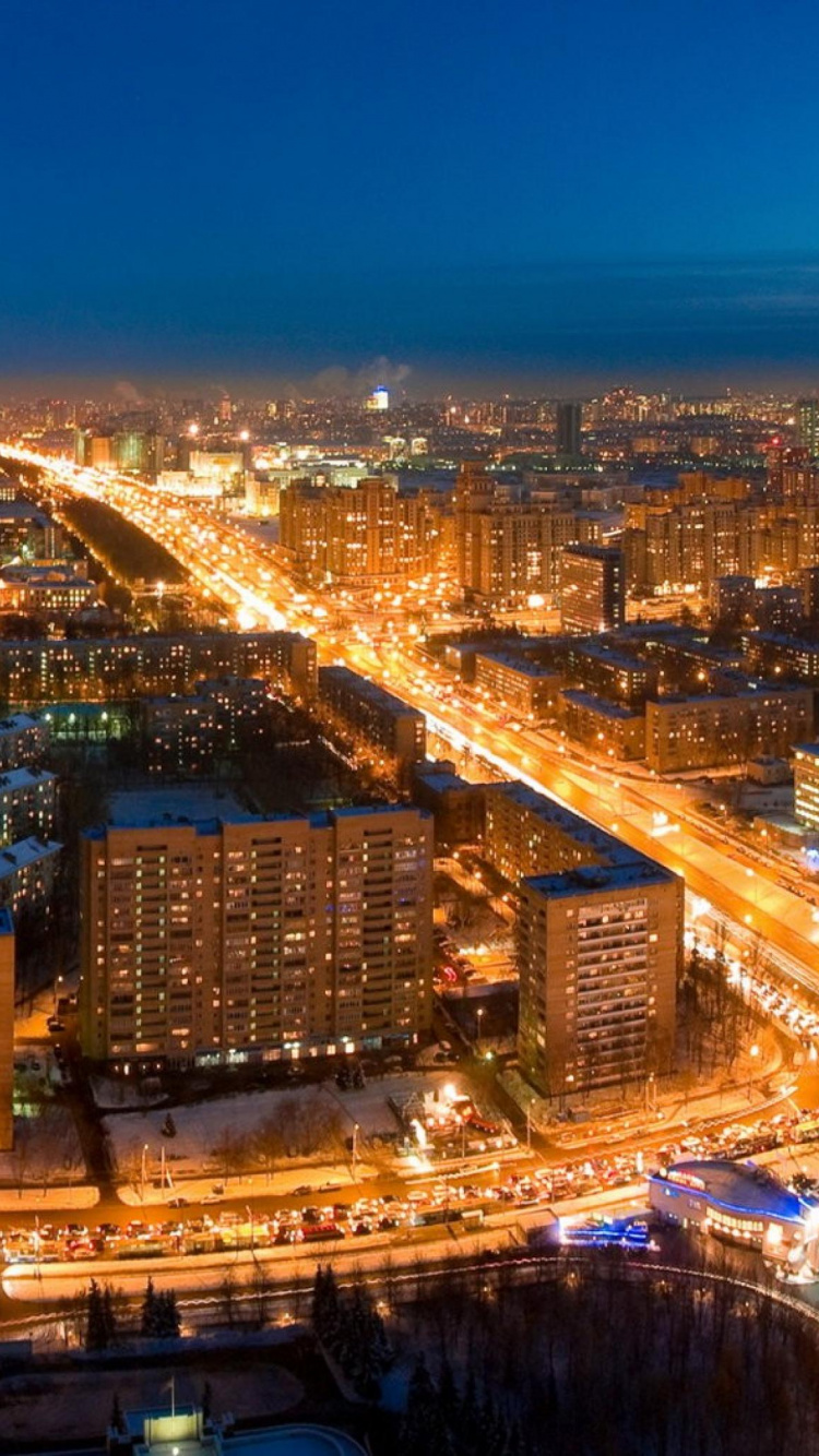 Обои Москва, город, городской пейзаж, городской район, метрополия в разрешении 750x1334