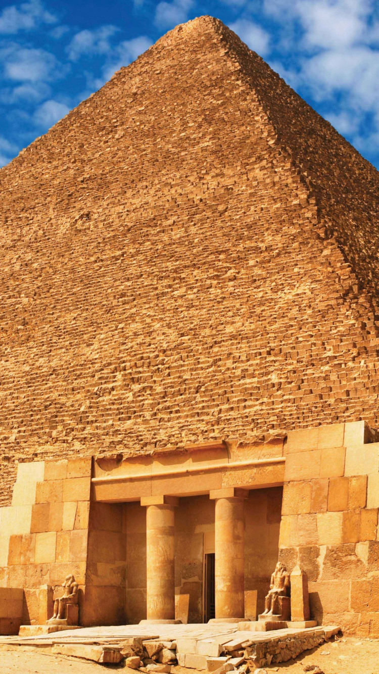 Обои Каир, египетская пирамида, пирамида, древняя история, памятник в разрешении 750x1334