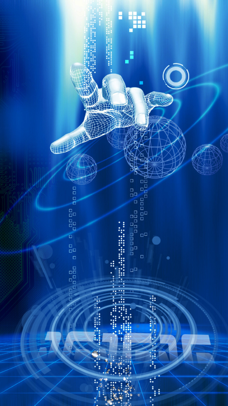 Обои технологии, синий, электрик, энергия, телекоммуникационная техника в разрешении 750x1334