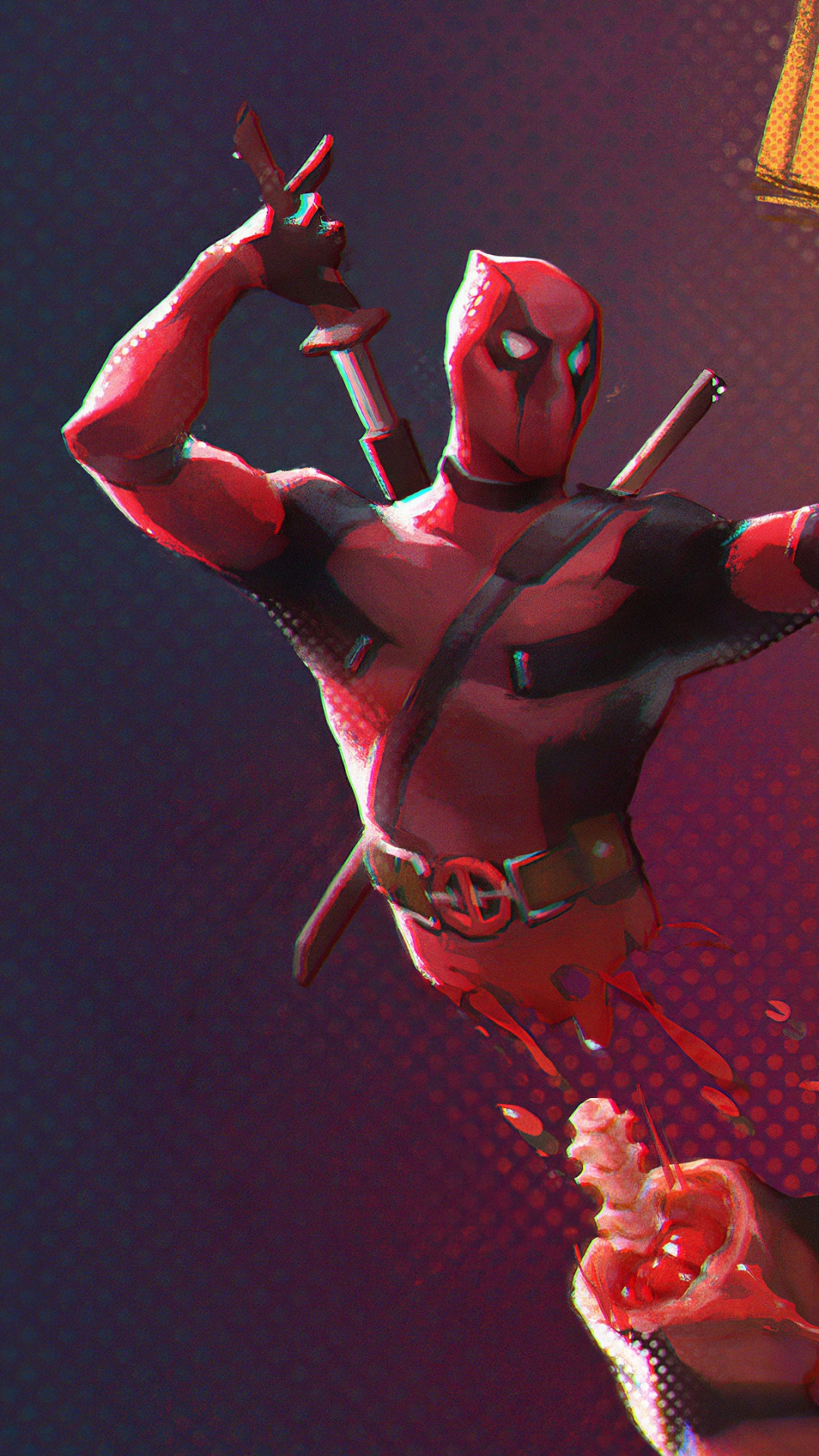 Обои веном, дэдпул, комиксы Марвел, супергерой, суперзлодей в разрешении 1080x1920