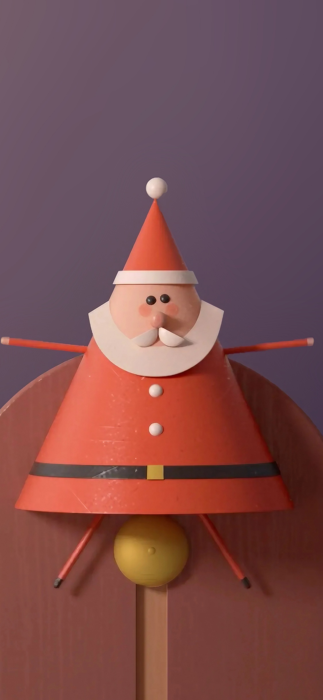 Обои Рождество, рождественский орнамент, елка, праздник, Санта-Клаус в разрешении 1125x2436