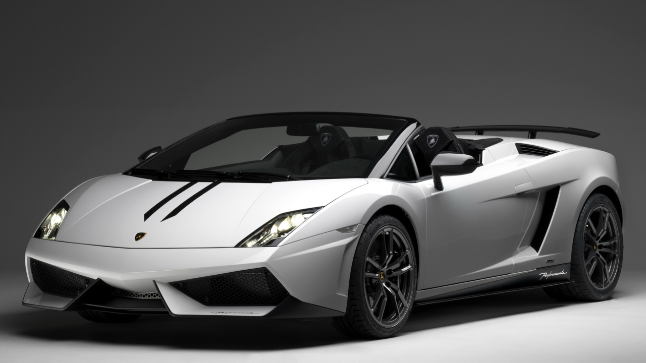 Обои Ламборджини галлардо Спайдер, Ламборджини, суперкар, моторный транспорт, автомобиль в разрешении 1280x720