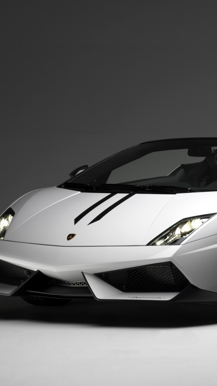 Обои Ламборджини галлардо Спайдер, Ламборджини, суперкар, моторный транспорт, автомобиль в разрешении 720x1280