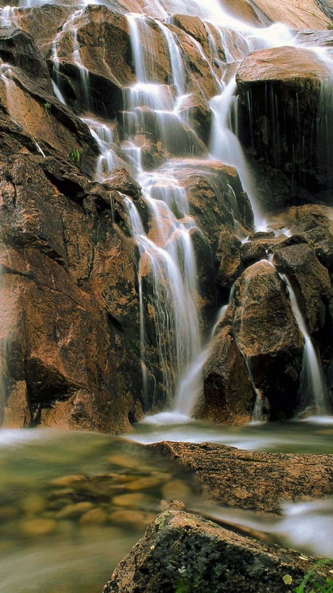 Обои водопад, гидроресурсы, водоем, природа, вода в разрешении 1080x1920