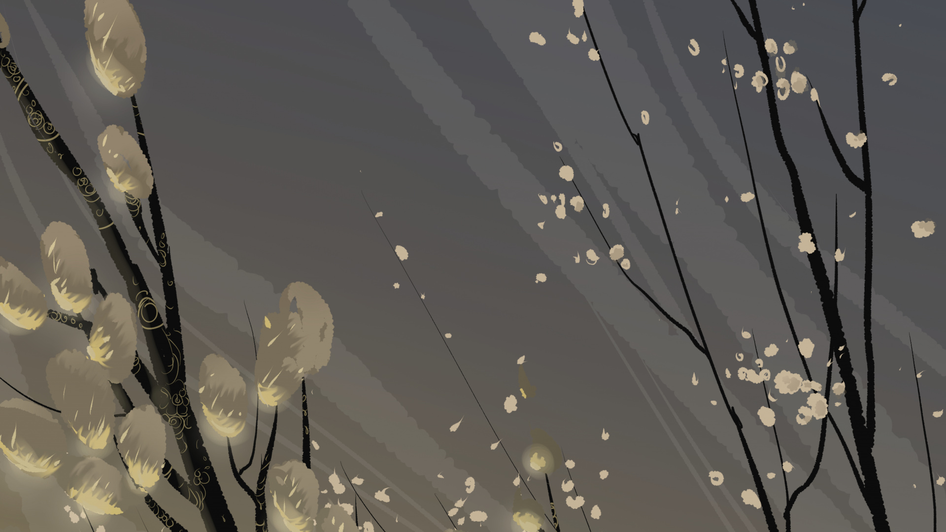 Обои ветвь, природа, прут, дерево, растение в разрешении 1920x1080