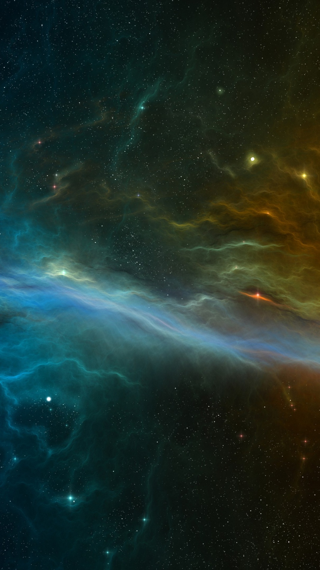 Обои туманность, звезда, Галактика, космическое пространство, атмосфера в разрешении 1080x1920