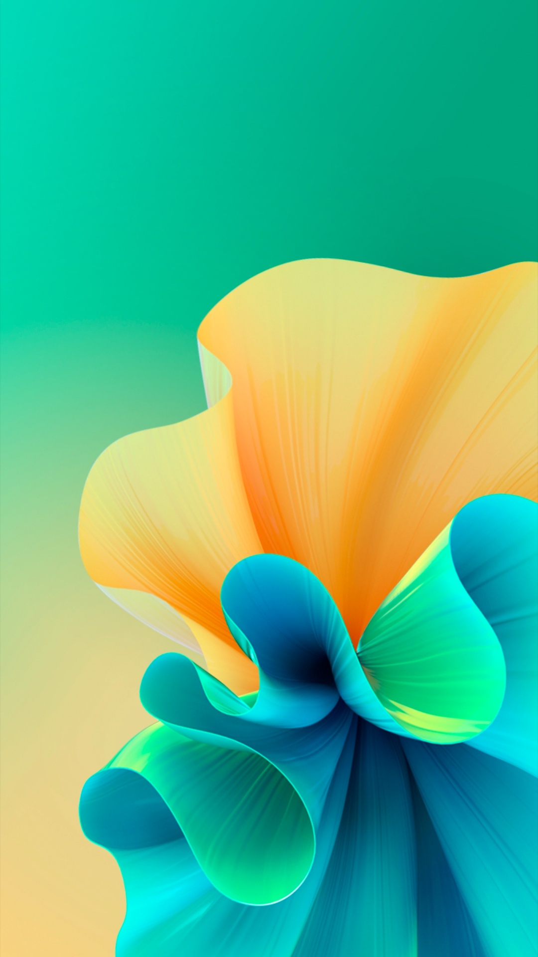 Обои цветок, рулевое колесо, лазурный, лепесток, растение в разрешении 1080x1920