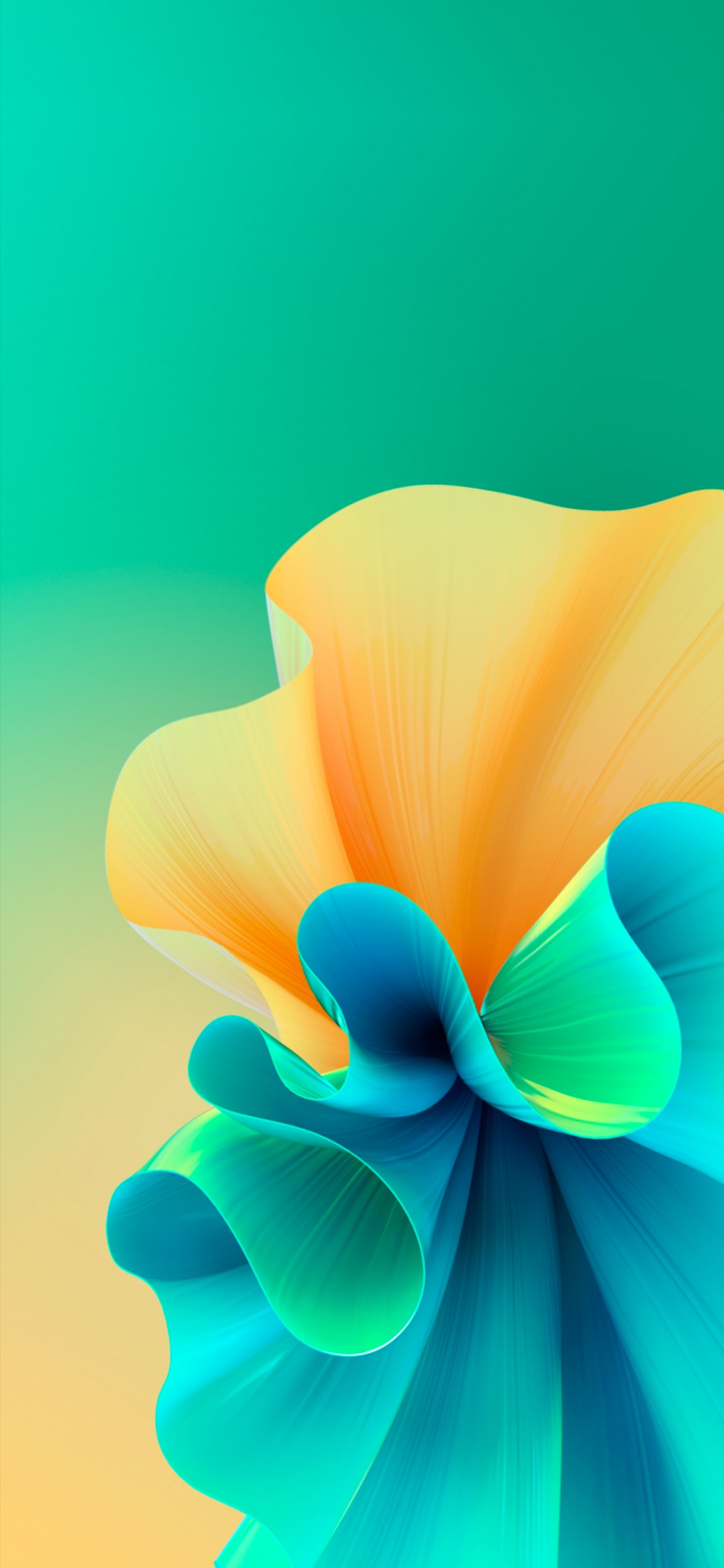 Обои цветок, рулевое колесо, лазурный, лепесток, растение в разрешении 1242x2688