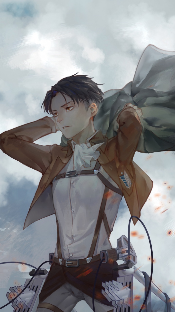 Обои нападение на титан, Леви, Армин Арлерт, эрен йегер, аниме в разрешении 720x1280