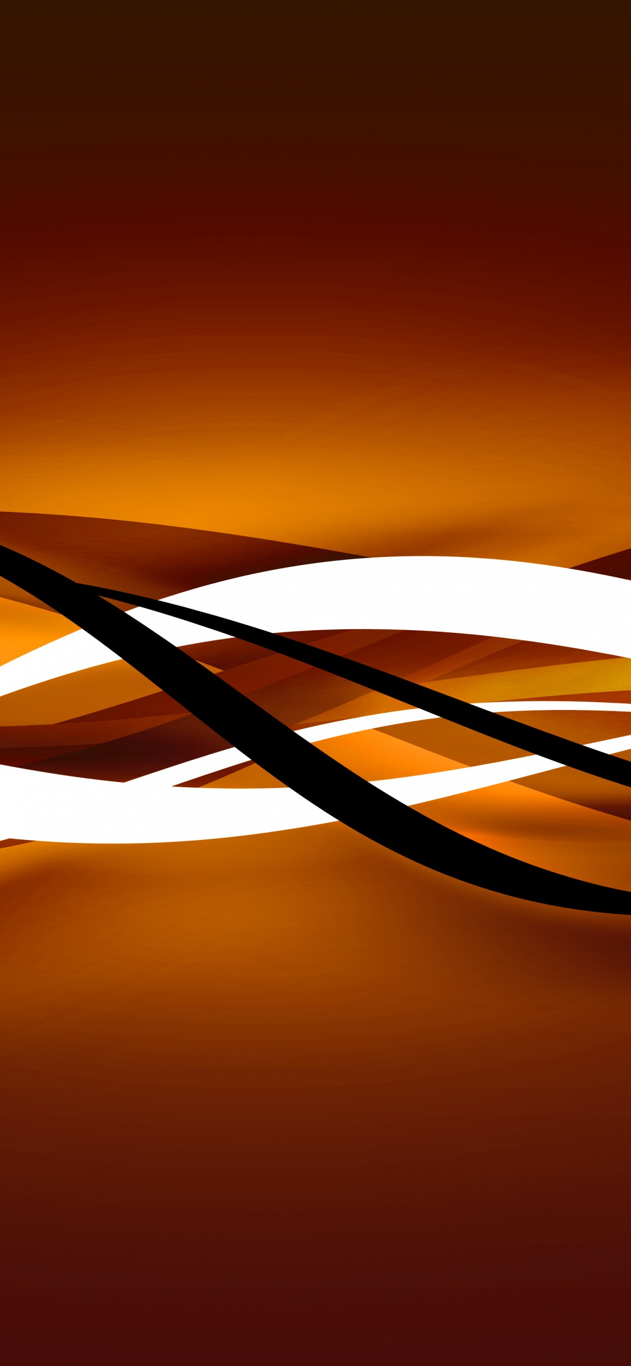 Обои векторная графика, абстрактное искусство, Апельсин, свет, Янтарь в разрешении 1242x2688