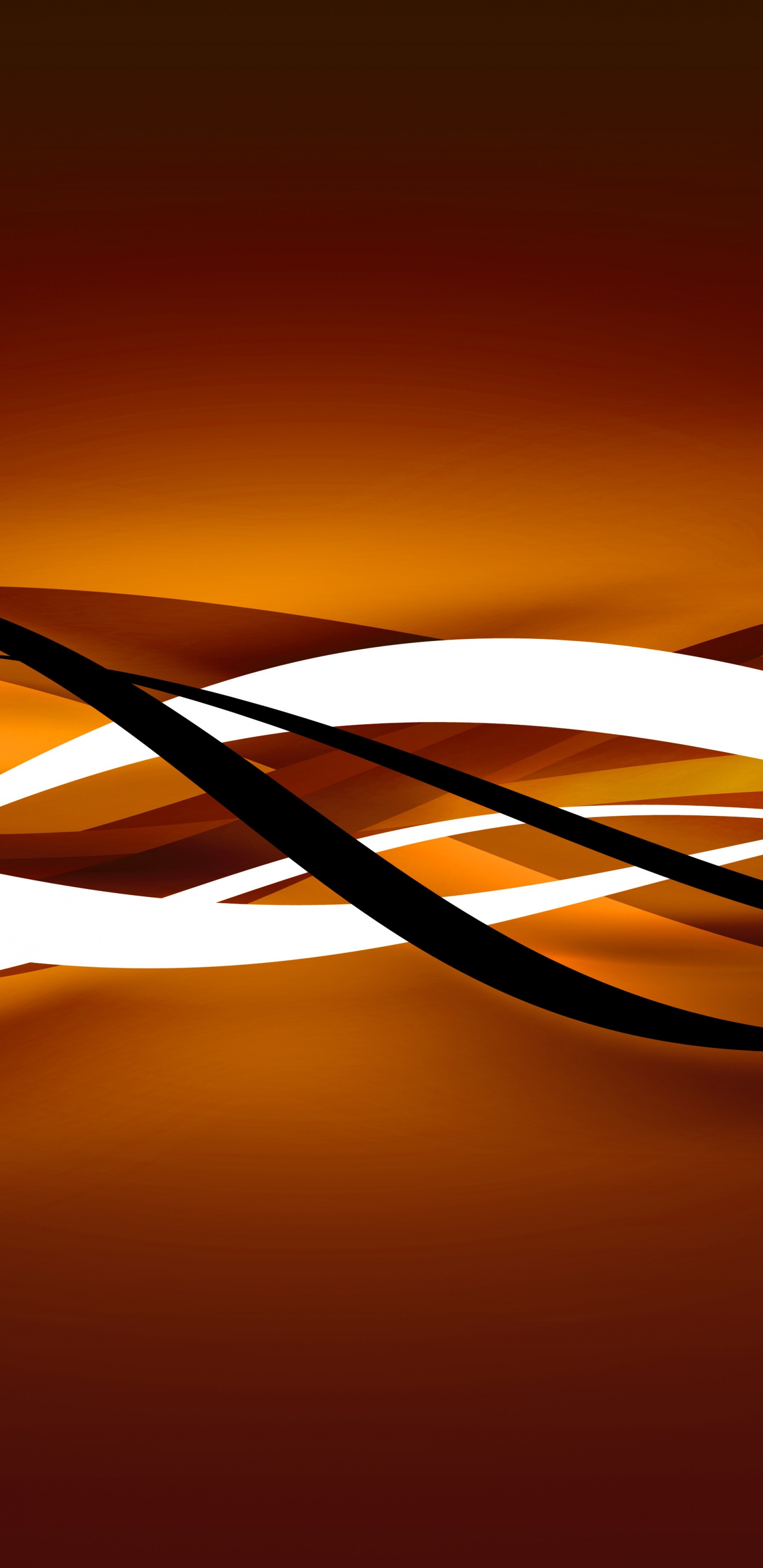 Обои векторная графика, абстрактное искусство, Апельсин, свет, Янтарь в разрешении 1440x2960