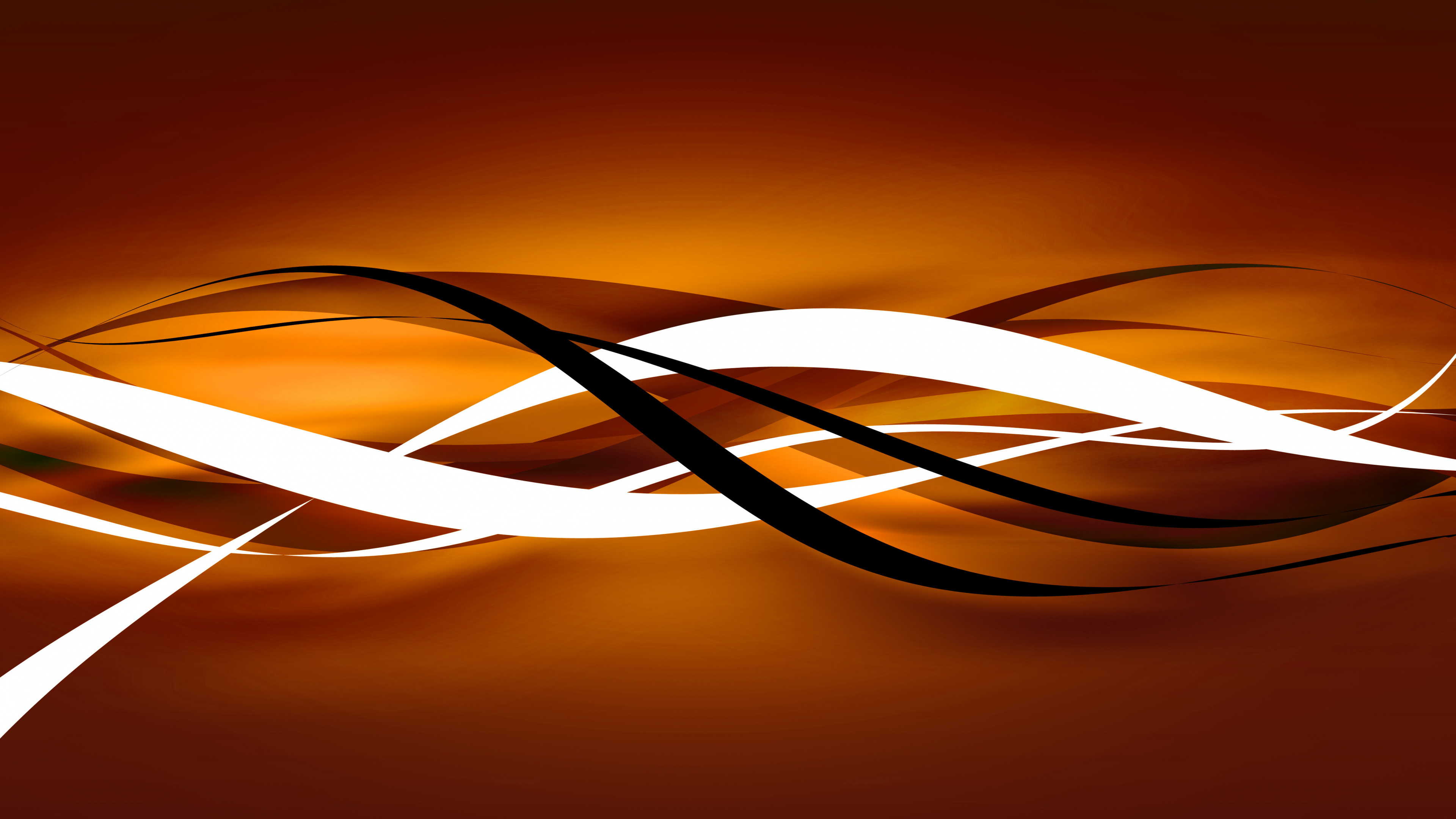 Обои векторная графика, абстрактное искусство, Апельсин, свет, Янтарь в разрешении 3840x2160