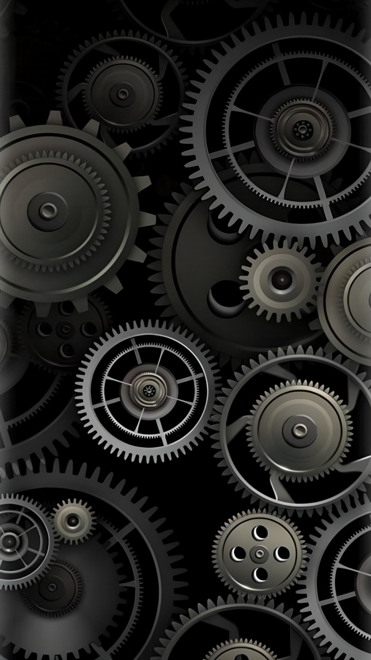 Обои шестерня, смартфон, машина, планшет, серебро в разрешении 750x1334