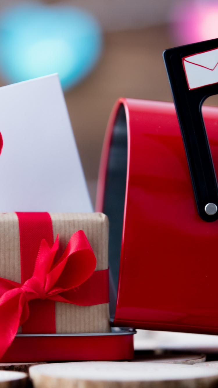 Обои День Святого Валентина, сердце, любовь, роман, наклейка в разрешении 750x1334