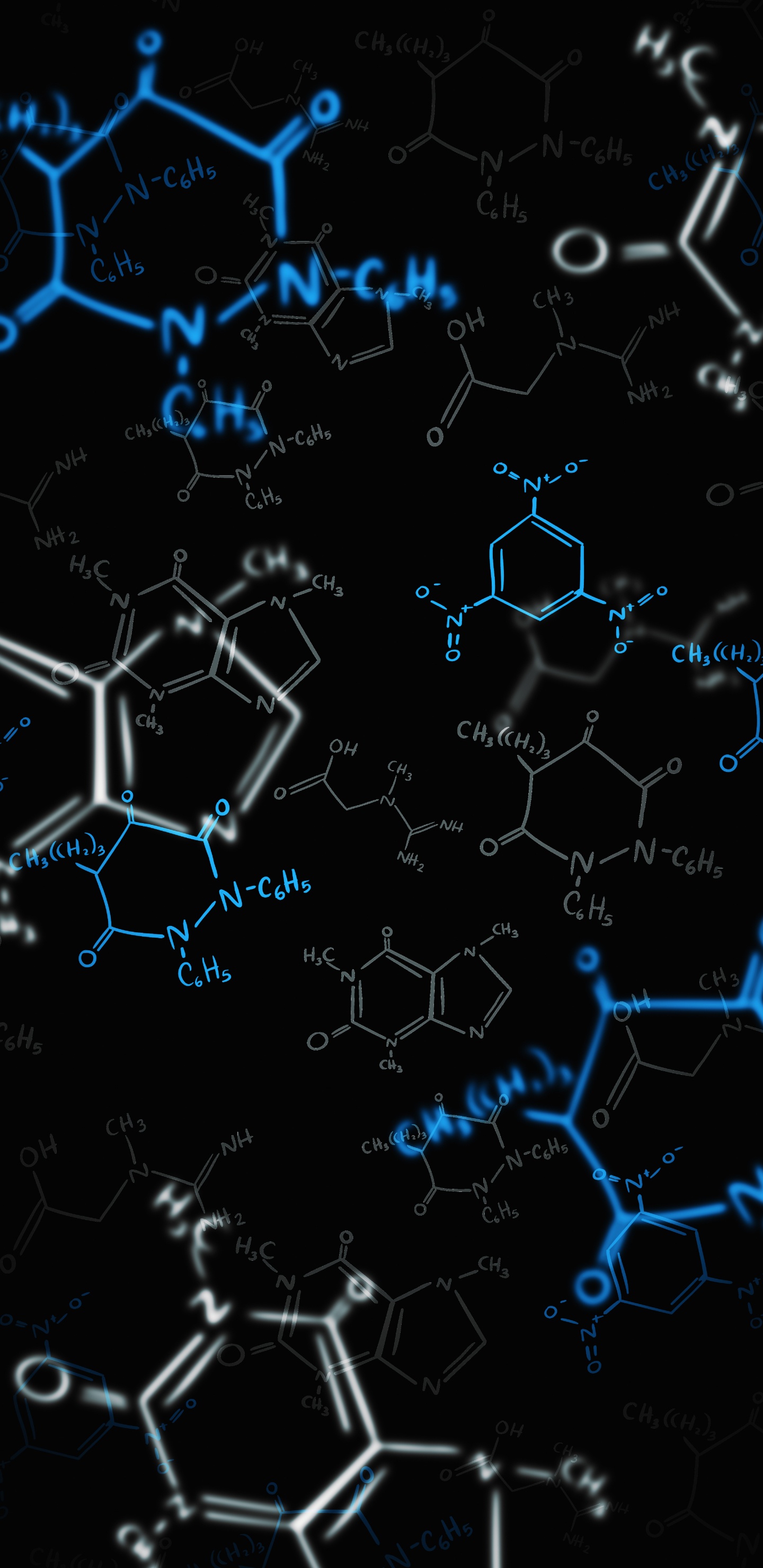 Обои смартфон, ios, лазурный, линия, узор в разрешении 1440x2960