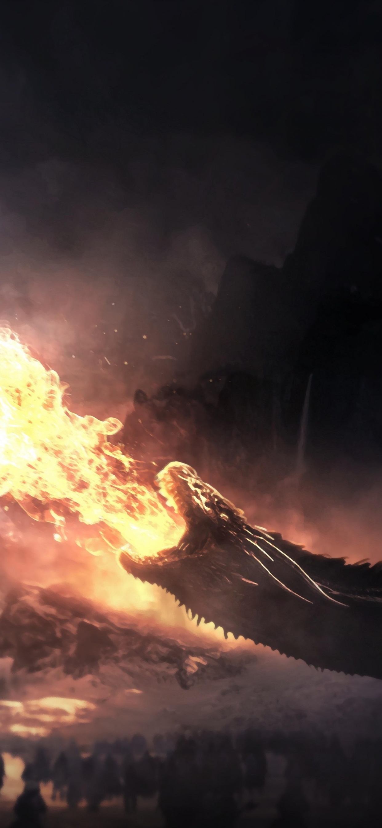 Обои игры престолов, дейенерис таргариен, дракон, Игра Престолов - 8 сезон, облако в разрешении 1242x2688