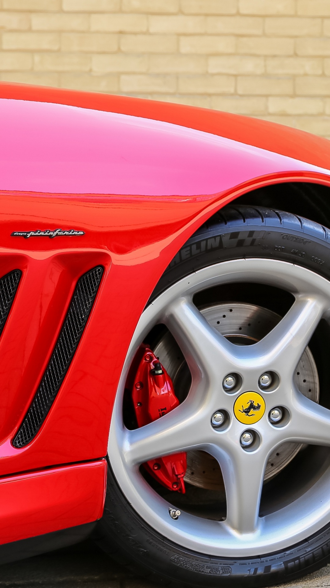 Обои Феррари Калифорния, спорткар, колесо, Литые диски, автомобильный дизайн в разрешении 1080x1920