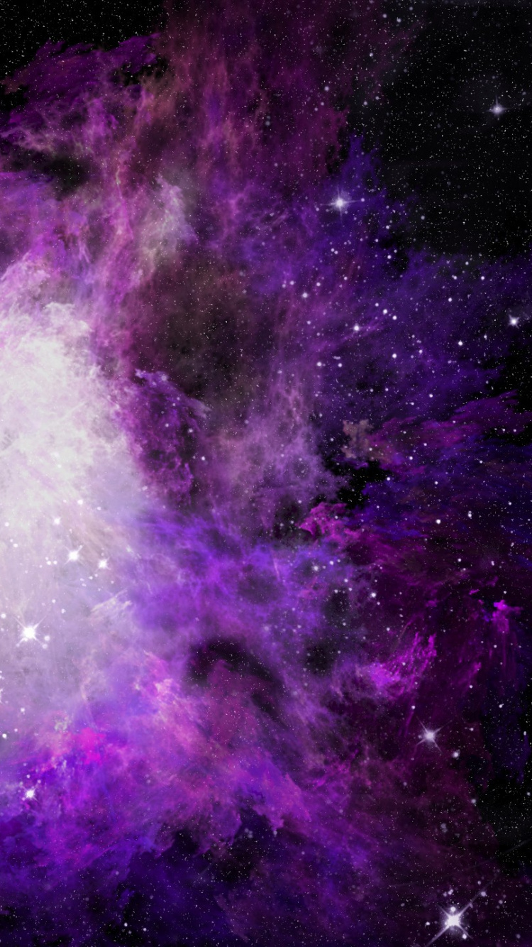 Обои туманность, Туманность Ориона, Галактика, космический телескоп Хаббл, пурпур в разрешении 750x1334