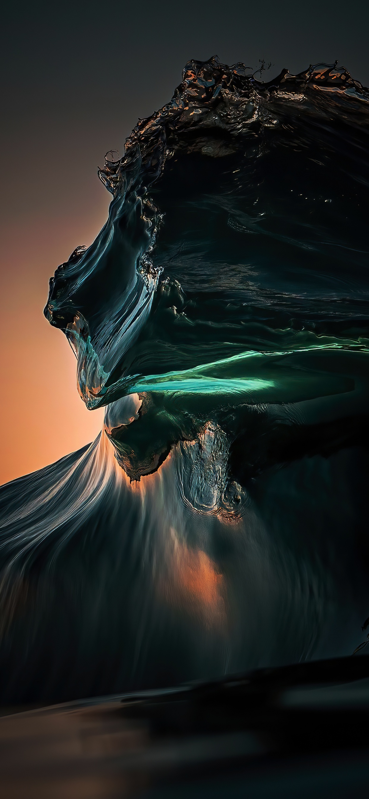 Обои вода, пейзаж, ветровая волна, ветер, электрик в разрешении 1242x2688