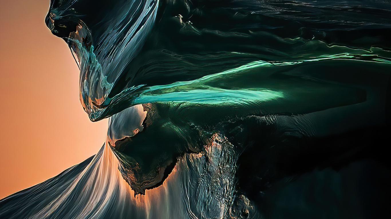 Обои вода, пейзаж, ветровая волна, ветер, электрик в разрешении 1366x768