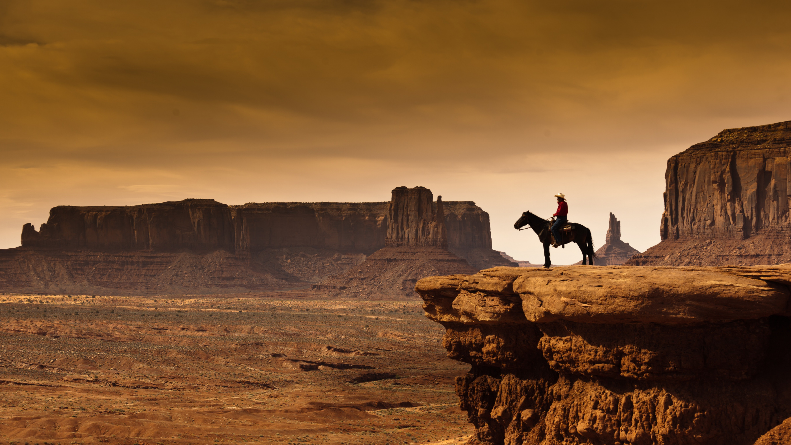 Обои рок, пейзаж, экорегион, горизонт, облако в разрешении 2560x1440