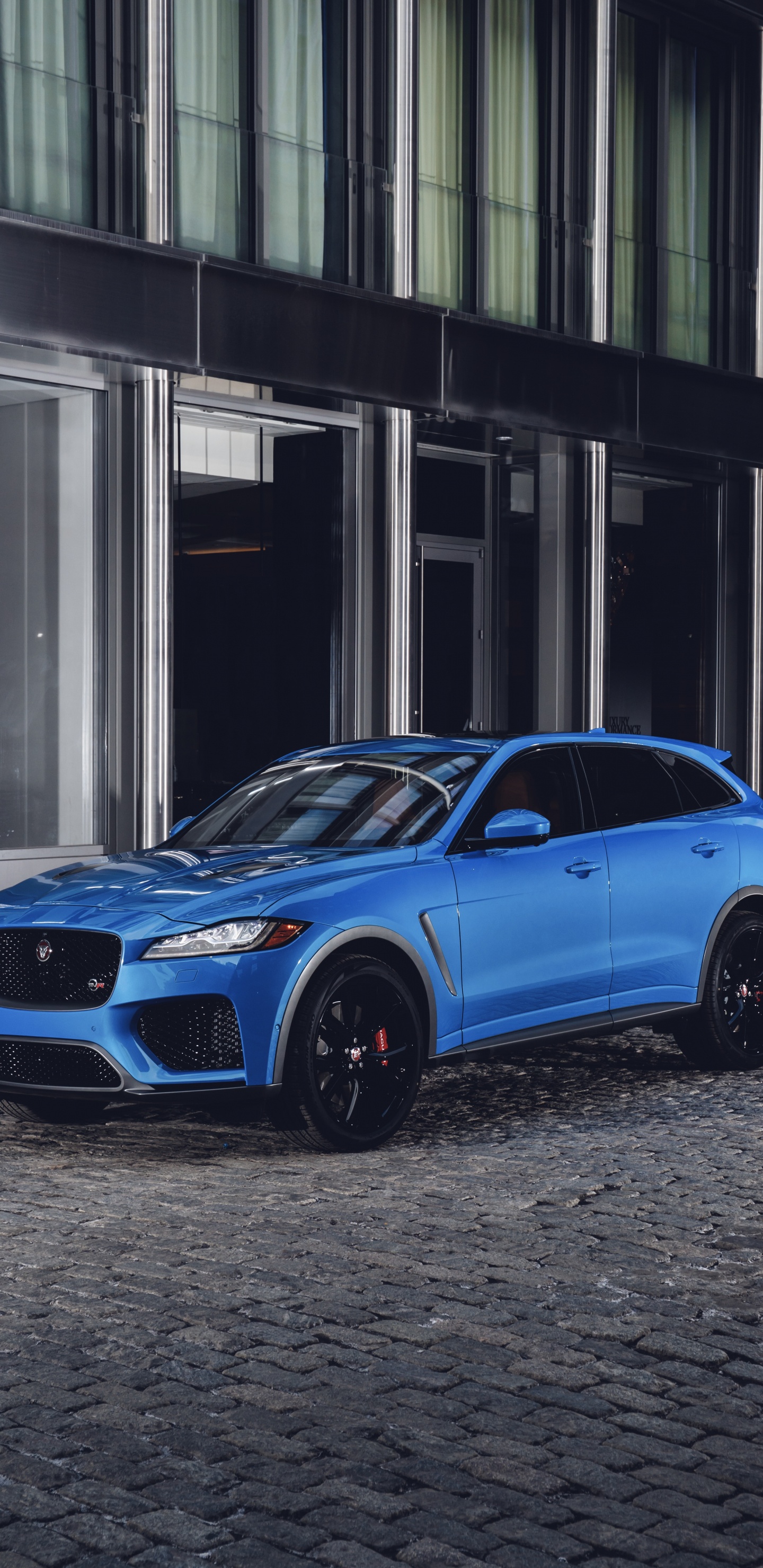 Обои Ягуар, jaguar land rover, авто, 2019 Ягуар Ф-ПАСЕ УВО, обод в разрешении 1440x2960