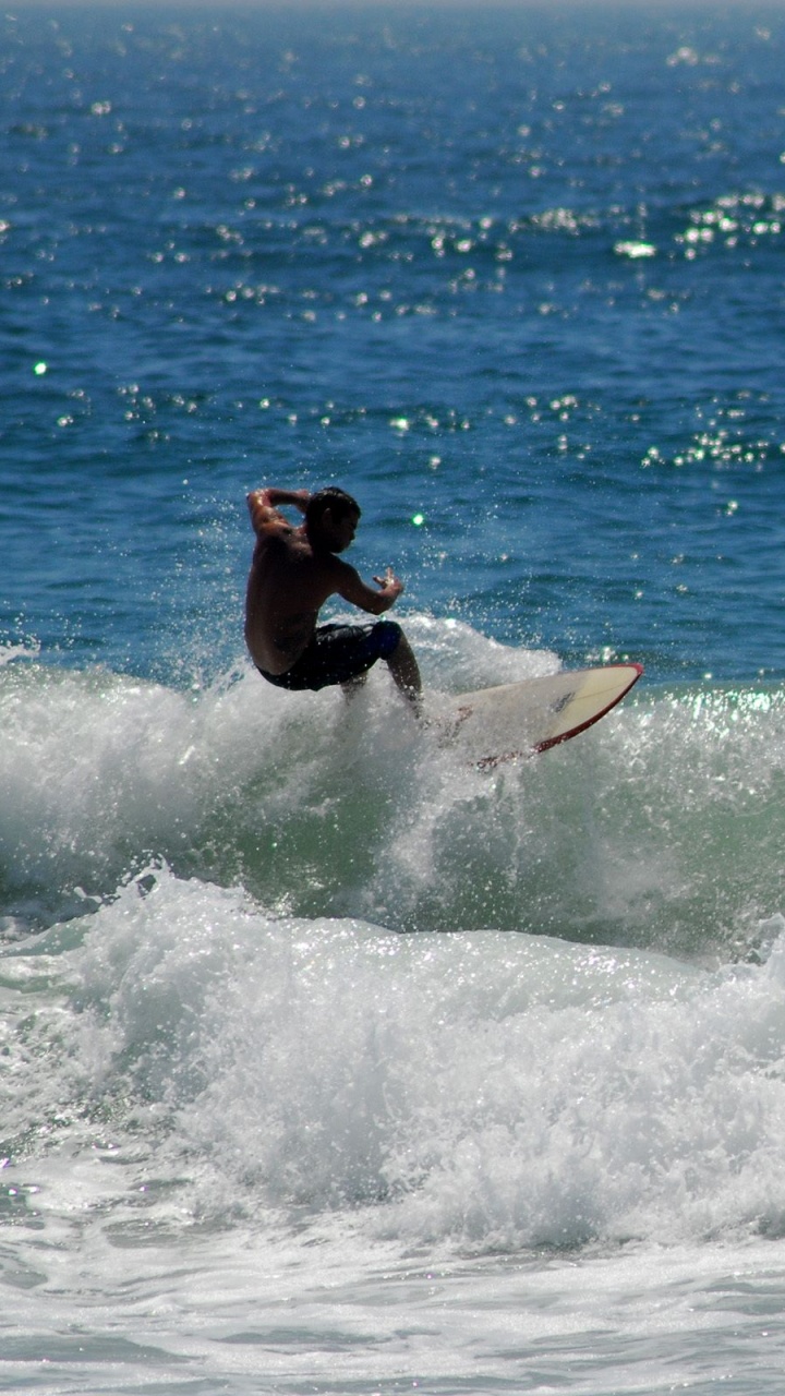 Обои волна, ветровая волна, серфинг, boardsport, доска в разрешении 720x1280