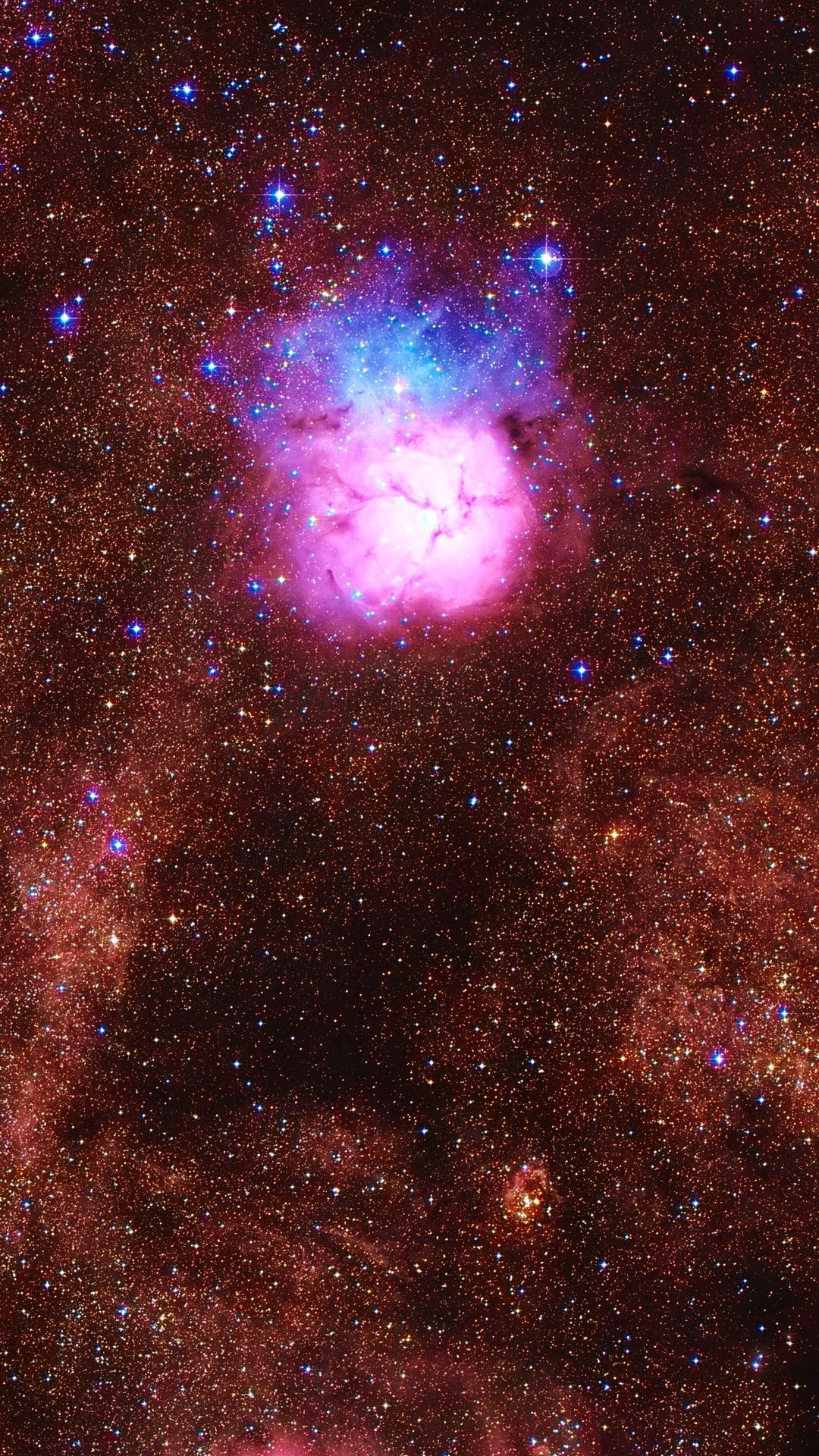 Обои м20, Астрономия, космос, звезда, атмосфера в разрешении 1080x1920