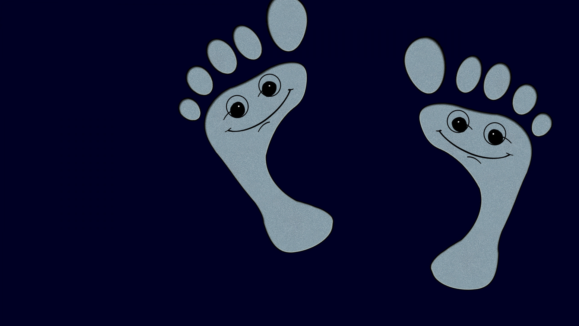 Обои ноги, след, иллюстрация, ступни в разрешении 1920x1080