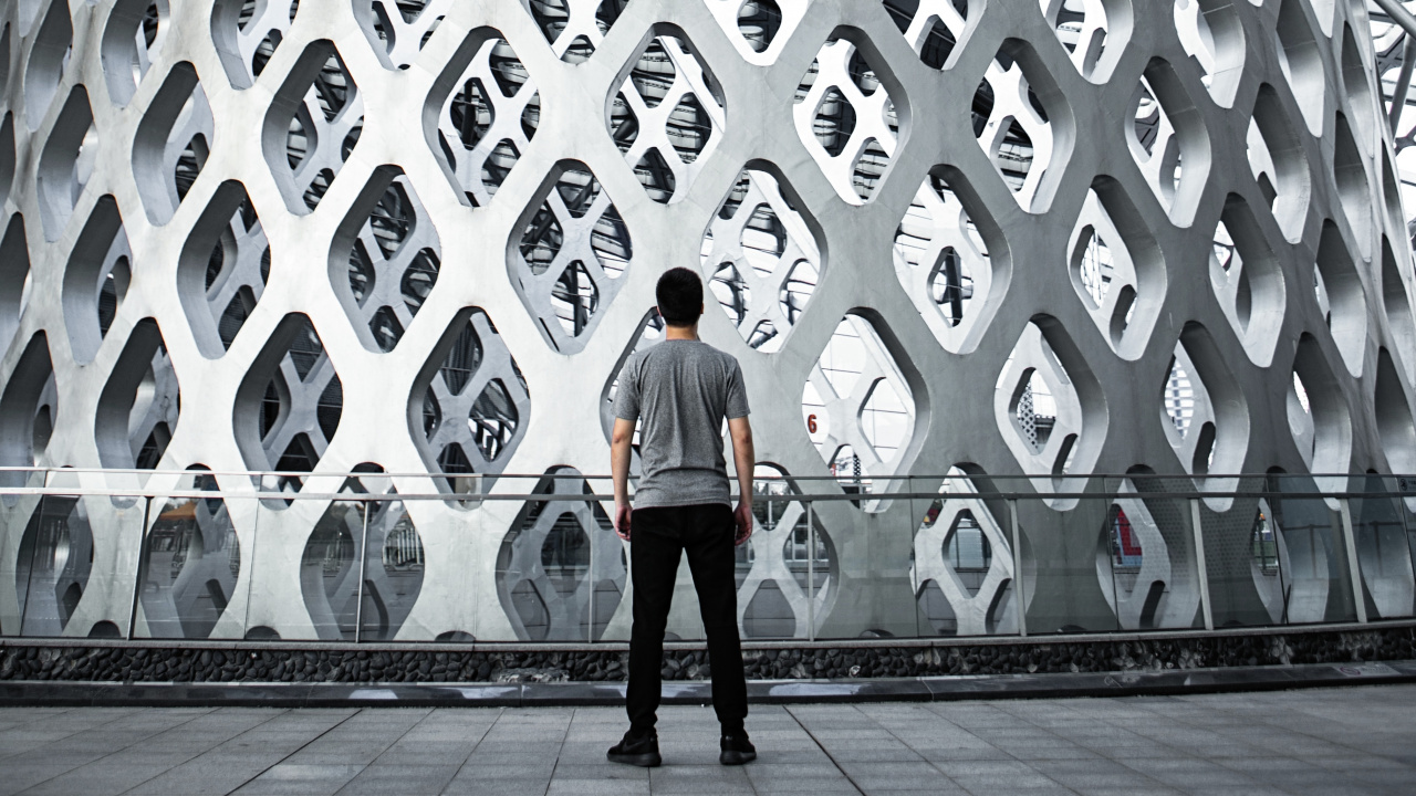 Обои архитектура, стена, узор, дизайн, потолок в разрешении 1280x720