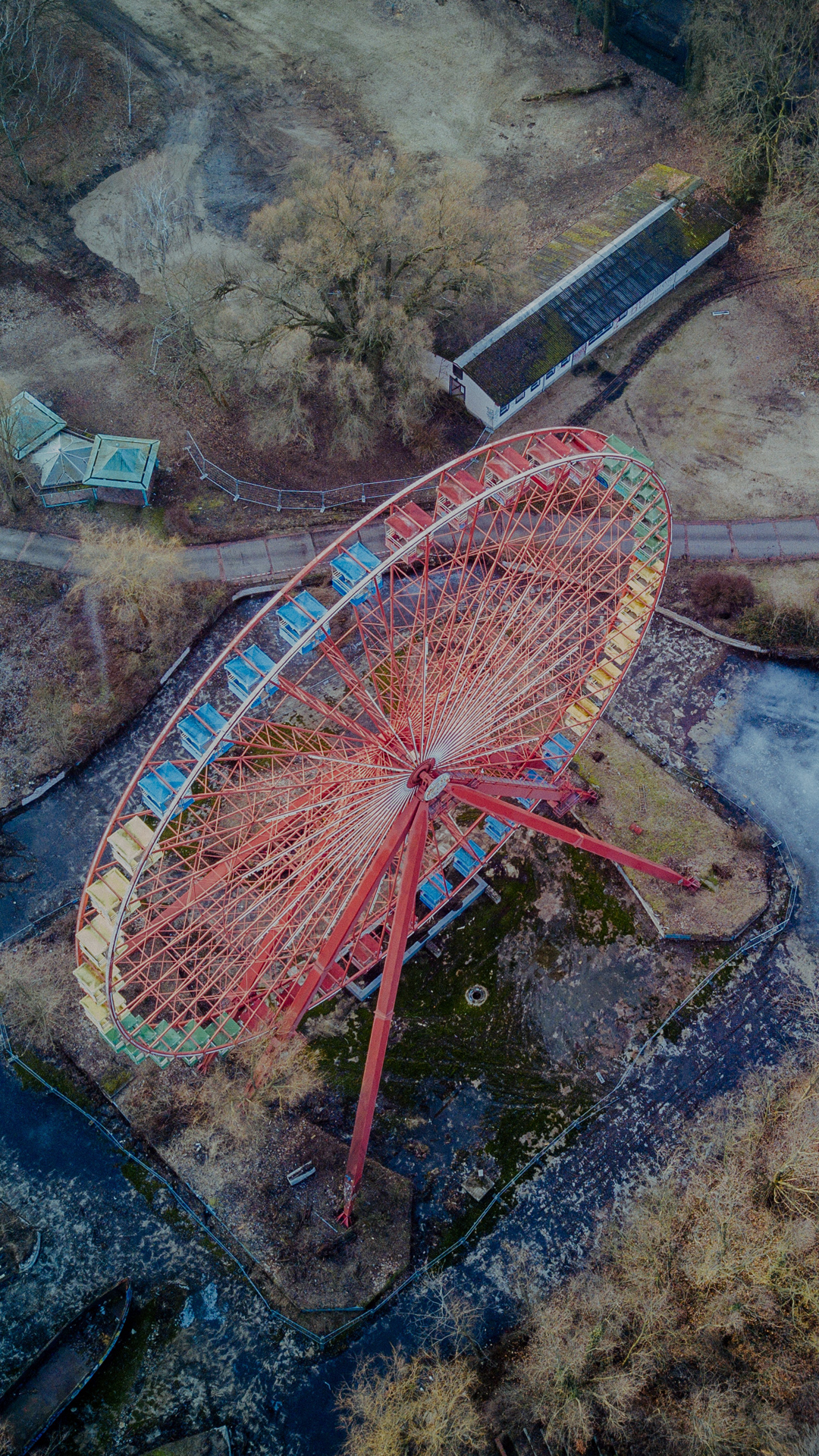 Обои Берлин, арт, вода, растение, пейзаж в разрешении 1080x1920