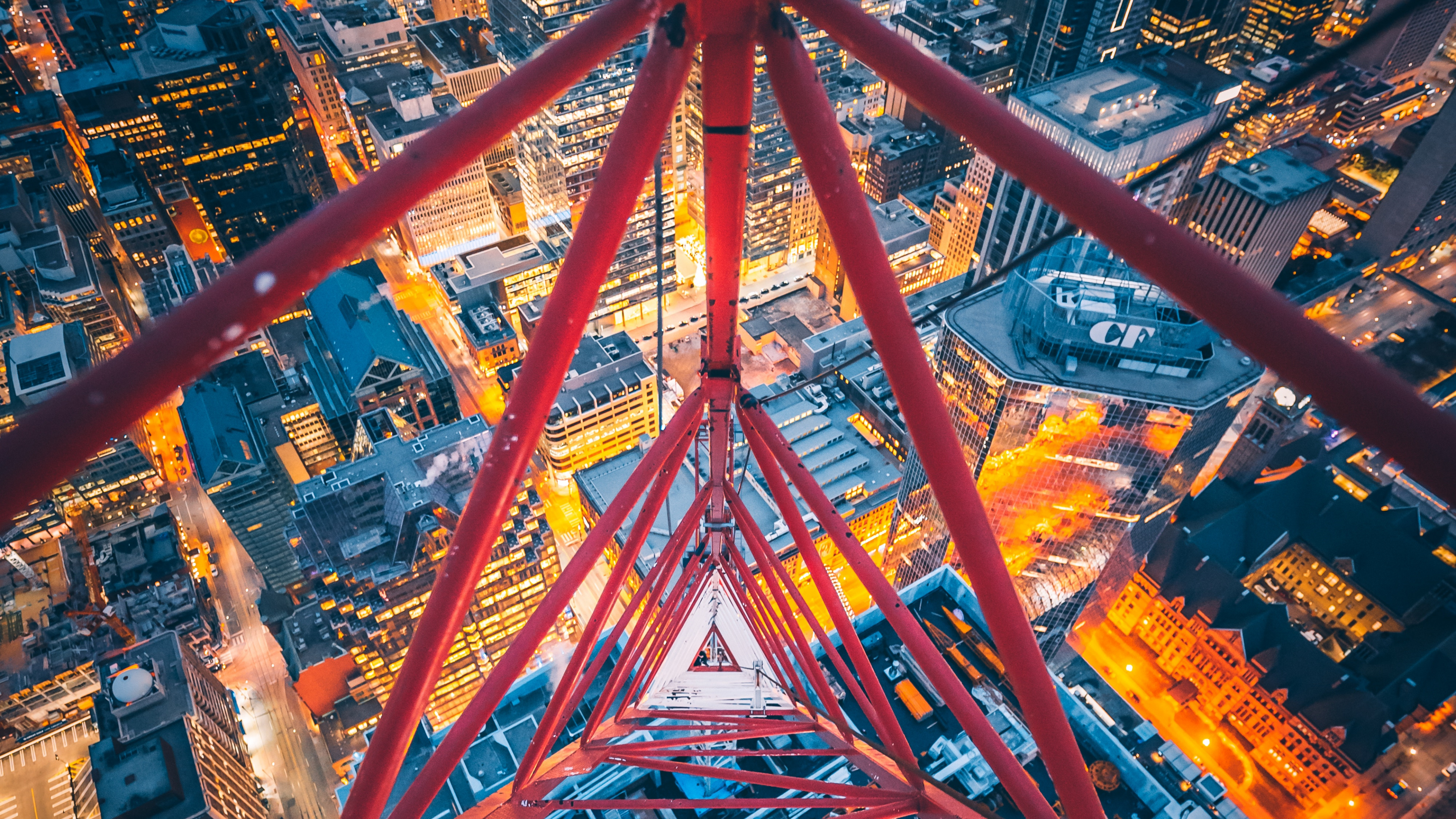 Обои кран лезть, Торонто, кран, Кран восхождение, городской район в разрешении 3840x2160