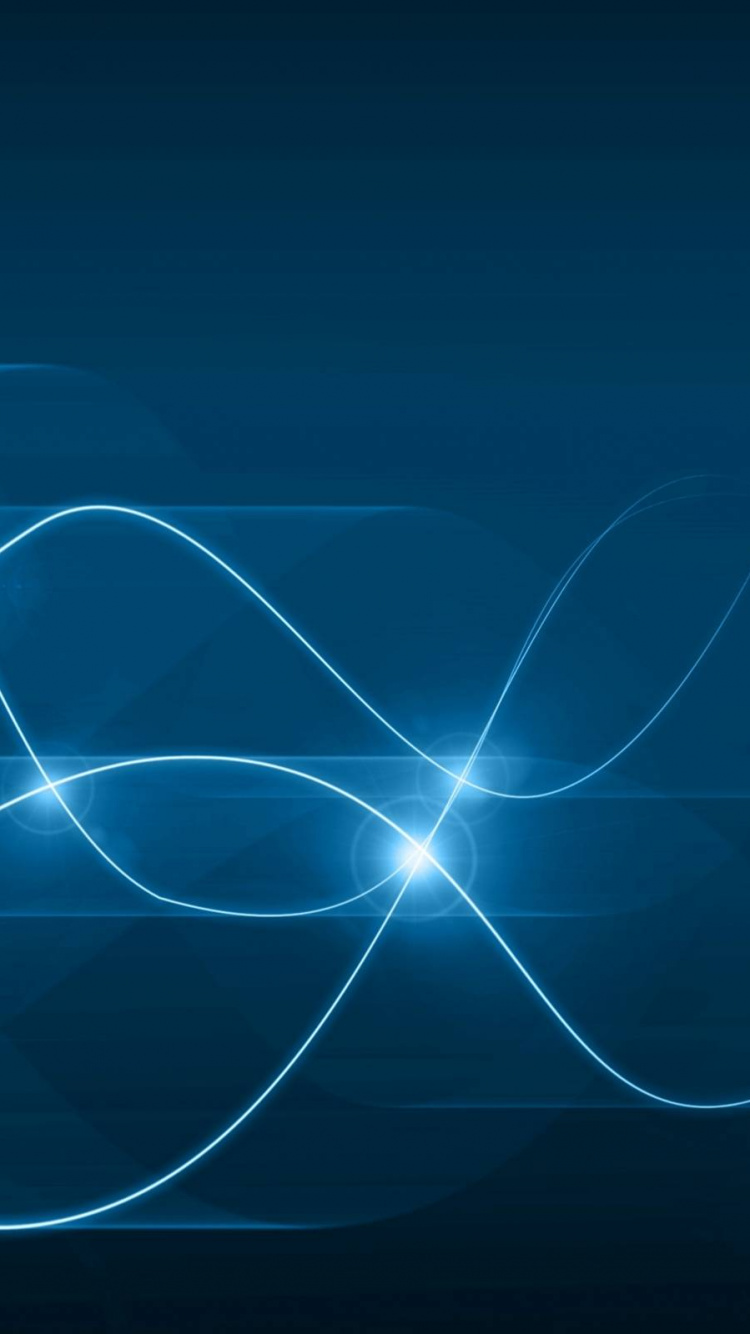 Обои синий, свет, линия, электрик, лазурный в разрешении 750x1334